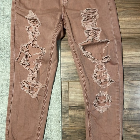 AM🦅 Mauve Mom Jeans - Picture 2 of 6